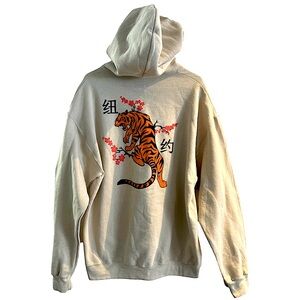 Like New Artist Union Clothing Co Hoodie New York Tiger Graphic